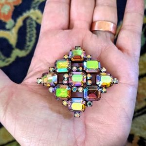 Rare Kirks Foley Rhinestone Brooch